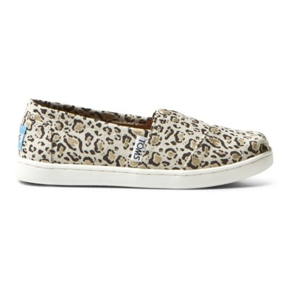 TOMS Classic Youth Bob Cat Gold Alparagata Slip On Shoes, size 2Y - Picture 3 of 7